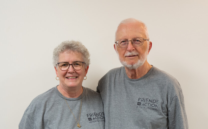 Friends In Action International staff members, Dennis and Mary Fisher.