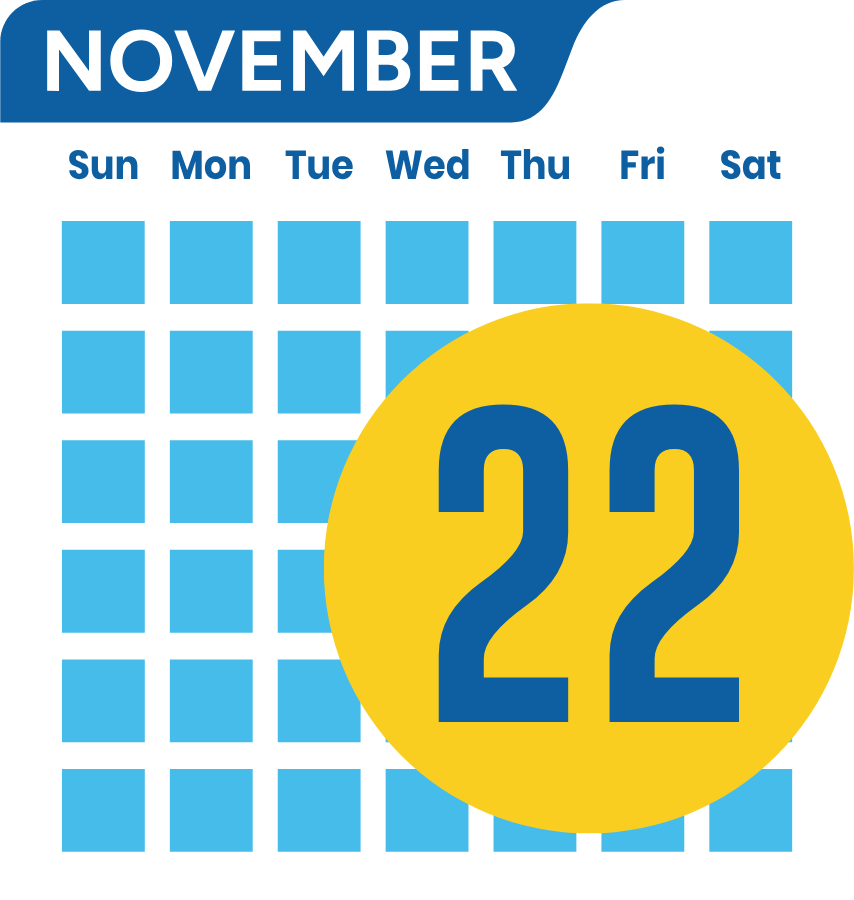 Illustration of a calendar for All in Give 2024