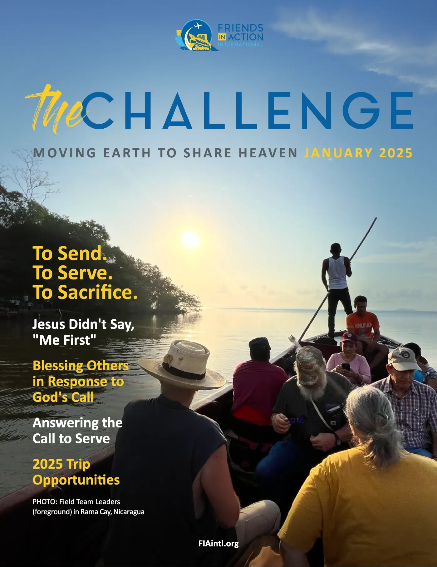 January 2025 "The Challenge" Magazine - To Send. To Serve. To Sacrifice.