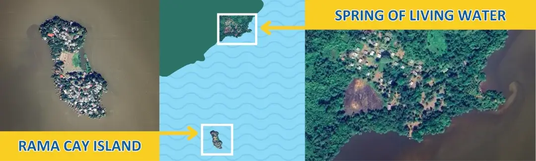 FIA February 2025 Appeal - Rama Cay and SLW Map.