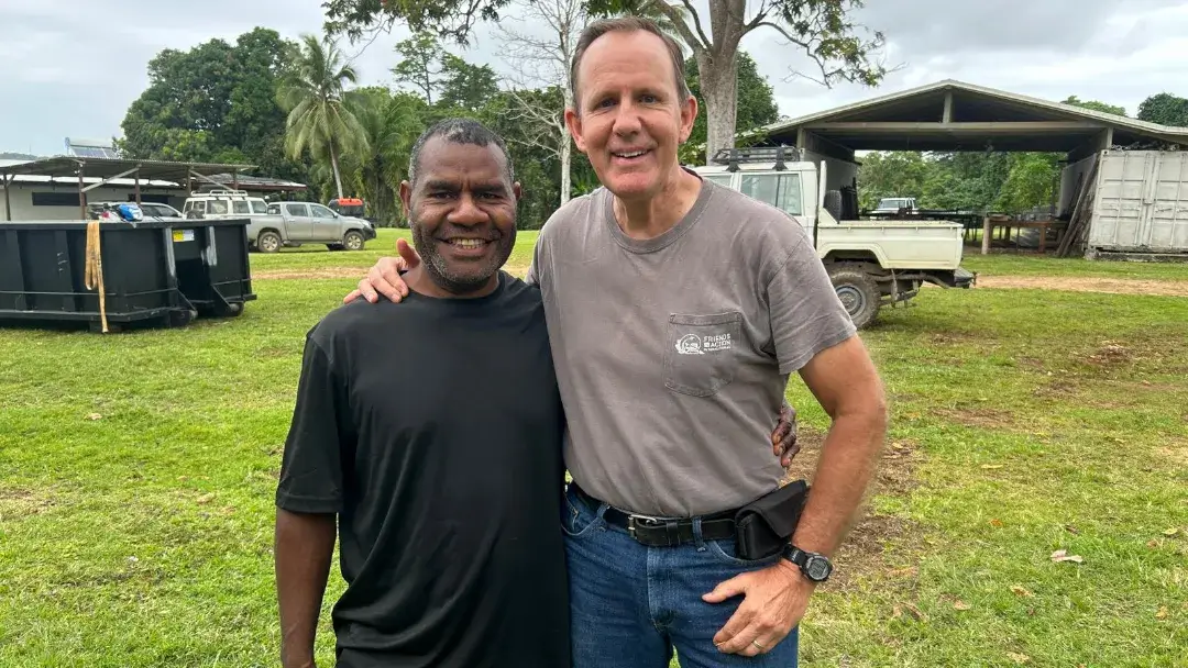FIA - Tim Johnston and Pastor Gabby taking a photo together