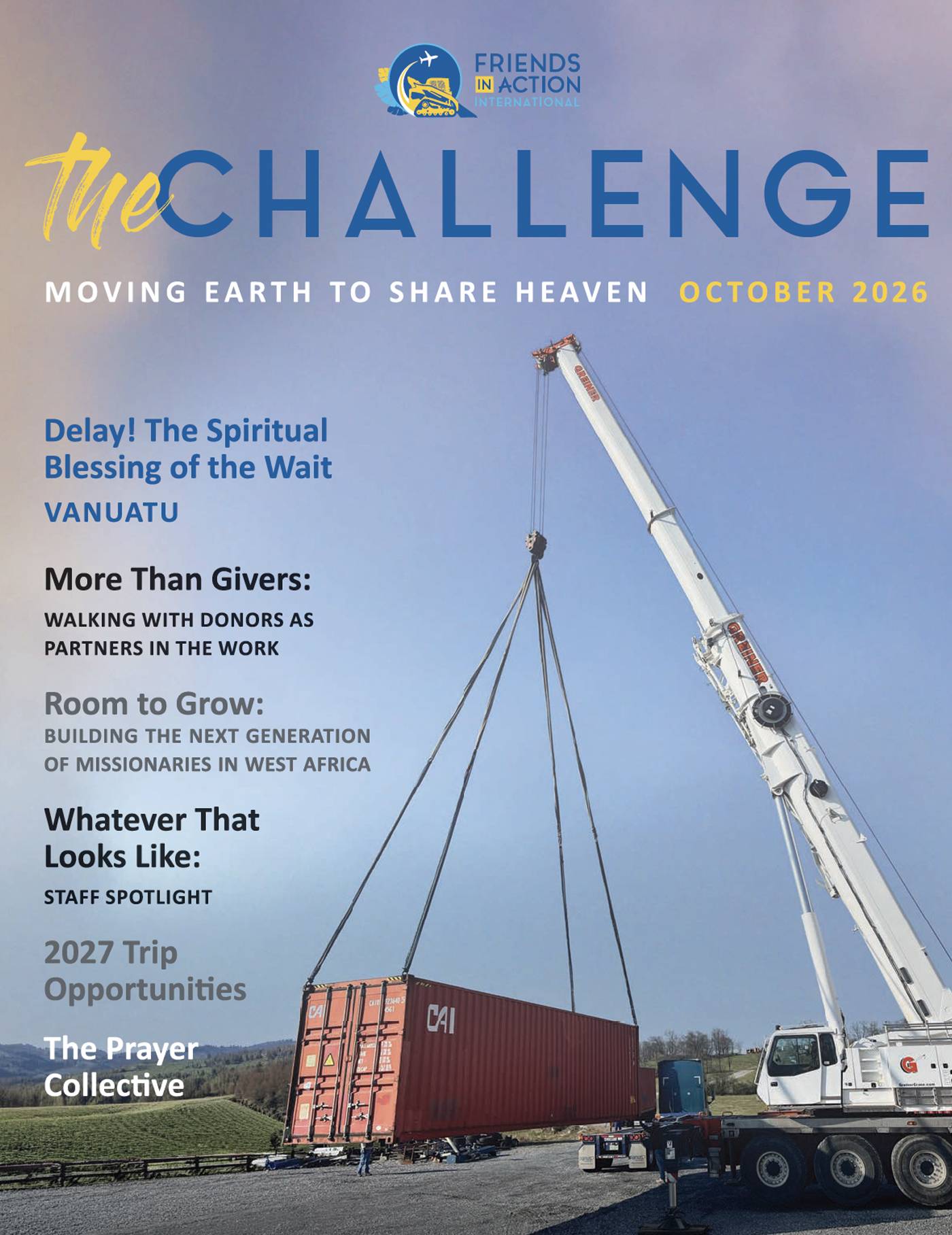 October 2026 FIA The Challenge - Delay! The Spiritual Blessing of the Wait