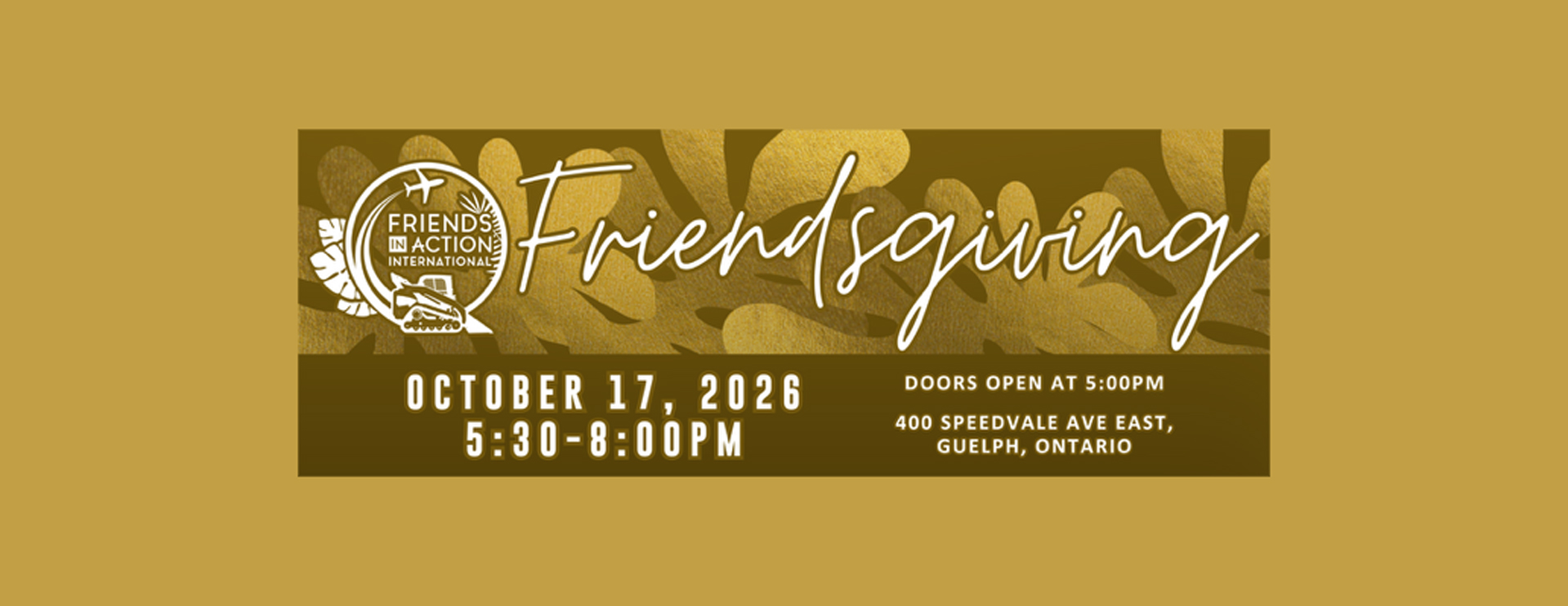 Friendsgiving 2026 Banquet Banner